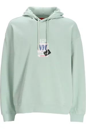 HUGO BOSS Hoodie en coton à imprimé graphique