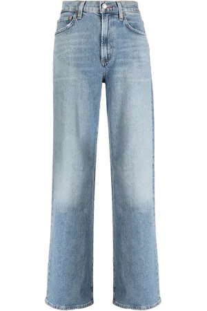 AGOLDE Jean droit Harper à taille mi-haute