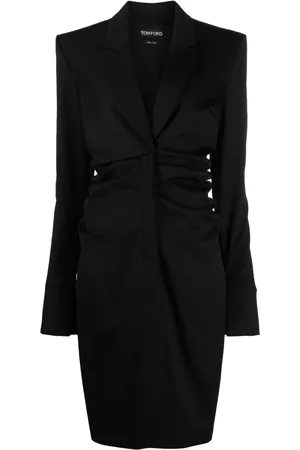 Tom Ford Robe mi-longue à fronces