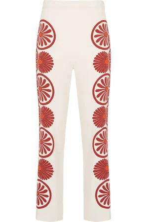 La DoubleJ Pantalon court à imprimé médaillon