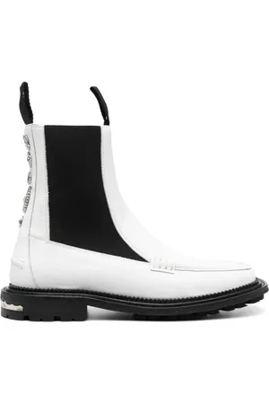 TOGA VIRILIS Bottines en cuir à détail de chaîne