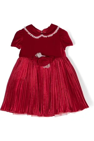 MONNALISA Robe plissée à manches courtes