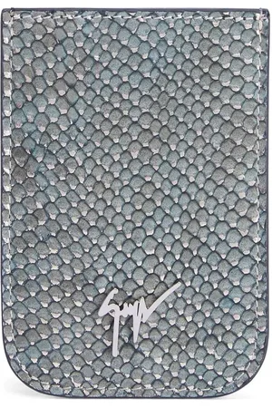 Giuseppe Zanotti Porte-cartes Albert à plaque logo