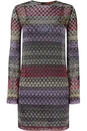 Missoni Robe en maille à motif zigzag