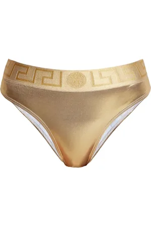 VERSACE Bas de bikini à effet métallisé