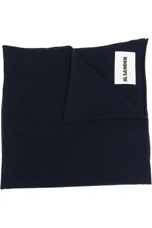 Jil Sander écharpe en cachemire à patch logo