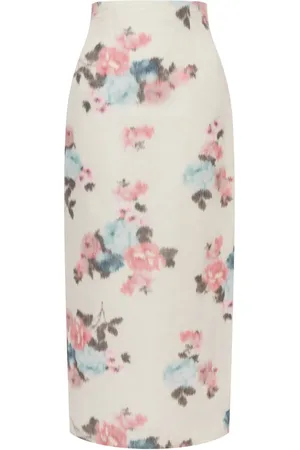 Serafini Jupe mi-longue à fleurs