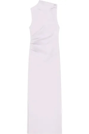 Courrèges Robe longue à design drapé