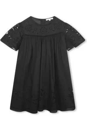 Chloé Robe en coton à design brodé