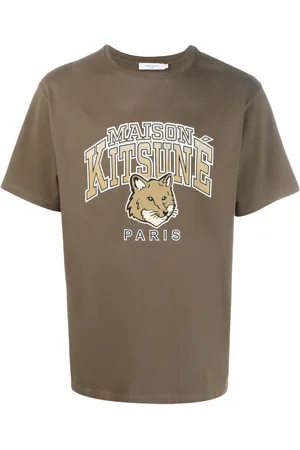 Maison Kitsuné T-shirt en coton à logo imprimé