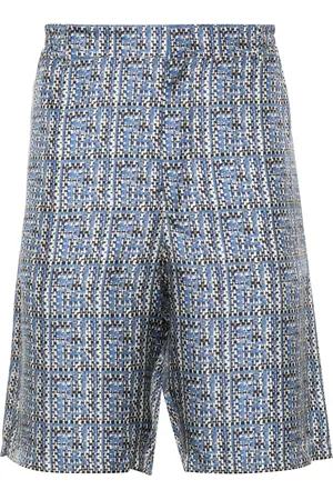 Fendi Short en soie à imprimé FF