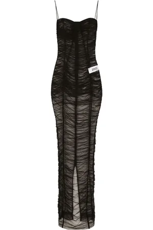 Dolce & Gabbana Robe longue à effet de transparence