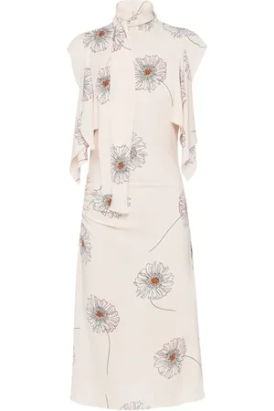 Prada Robe mi-longue Cameo à imprimé