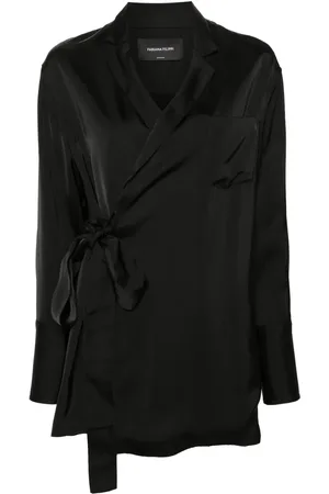 Fabiana Filippi Blazer satiné à design ouvert