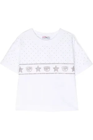 Chiara Ferragni T-shirt à ornements strassés