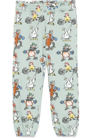 Stella McCartney Pantalon de jogging à imprimé animalier