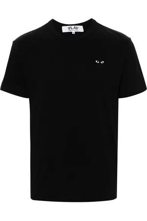 Comme des Garçons T-shirt en coton à patch cœur