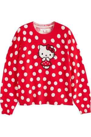 Chinti & Parker Pull Hello Kitty à pois