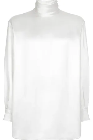 Dolce & Gabbana Chemise en soie à col montant
