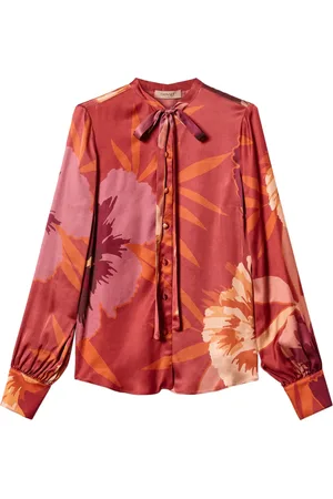 Twin-Set Chemise en satin à fleurs