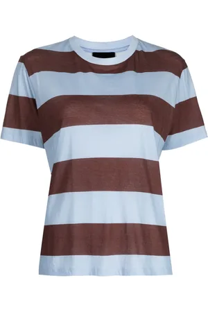 Cynthia Rowley T-shirt en coton à rayures