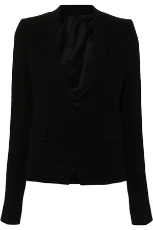 Rick Owens Blazer en velours à simple boutonnage