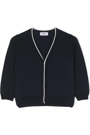 Il gufo Cardigan en maille fine à boutonnière