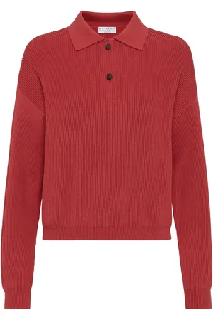 Brunello Cucinelli Polo à design nervuré