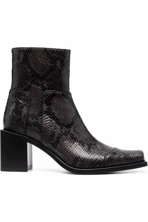 Buttero Bottes à effet peau de python