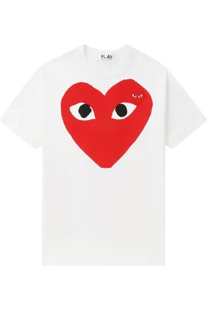 Comme des Garçons T-shirt en coton à logo cœur