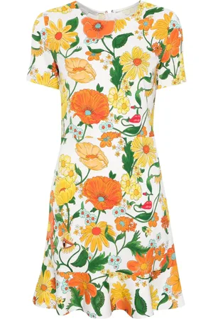 Stella McCartney Robe péplum à fleurs