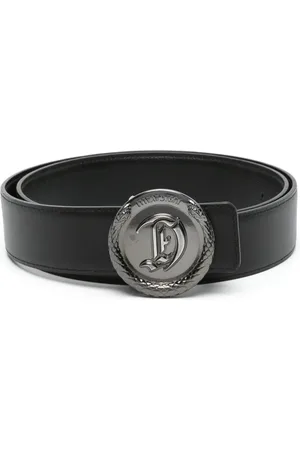 Roberto Cavalli Ceinture en cuir à boucle logo
