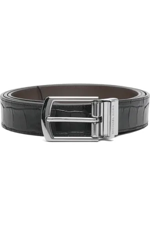 Michael Kors Ceinture réversible à effet peau de crocodile