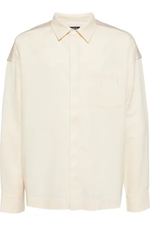 FIVE CM Chemise à empiècement en velours côtelé