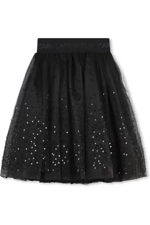 Karl Lagerfeld Jupe en organza ornée de sequins