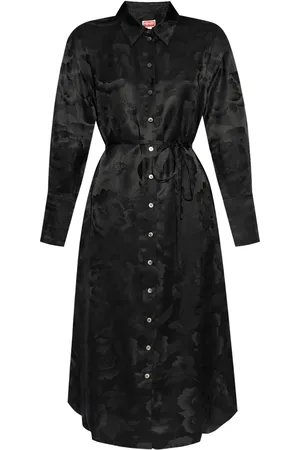 Kenzo Robe-chemise à motif en jacquard