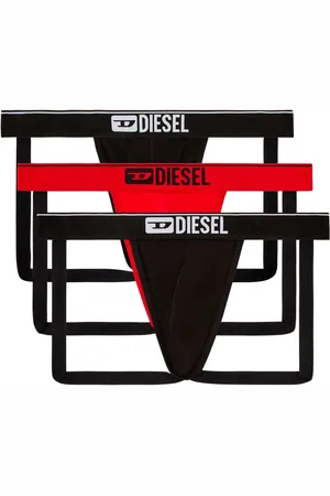 Diesel Lot de trois jockstraps à bande logo