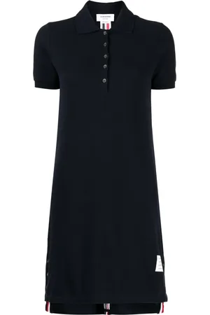 Thom Browne Robe-polo à détail de rayures