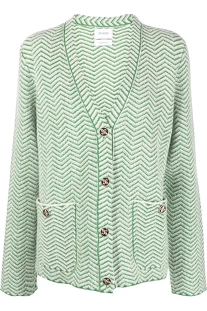 Barrie Cardigan en maille chevrons à col v