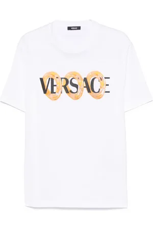 VERSACE T-shirt Maxi Chain à logo imprimé