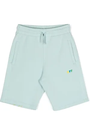 OFF-WHITE Short de sport en coton à logo imprimé