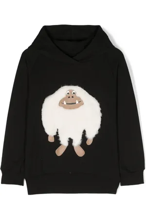 Wauw Capow by Bangbang Hoodie en coton biologique stretch à détail de patch