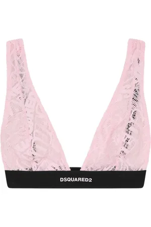 Dsquared2 Soutien-gorge en dentelle à logo brodé