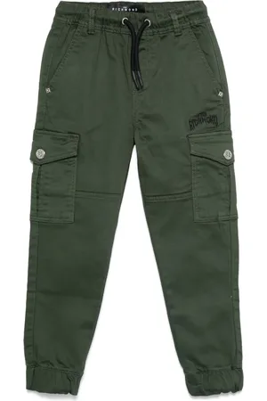 John Richmond Pantalon à logo brodé