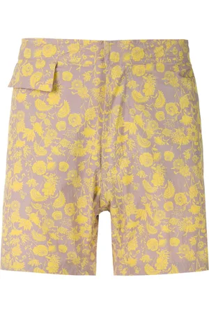 AMIR SLAMA Short de bain à fleurs