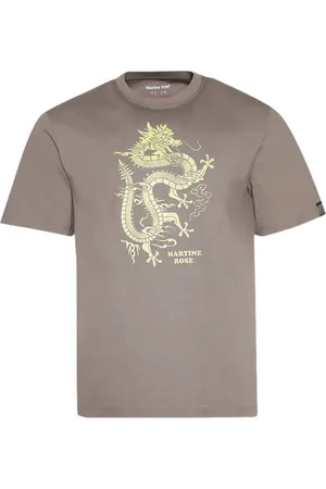 MARTINE ROSE T-shirt à col ras du cou