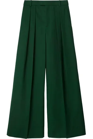 Burberry Pantalon en coton à design plissé
