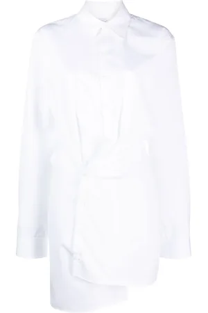 OFF-WHITE Robe-chemise à design asymétrique