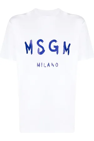 Msgm T-shirt en coton à logo imprimé