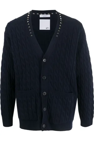 VALENTINO GARAVANI Cardigan en laine à ornements de clous